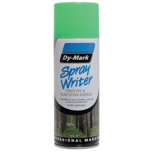 DY-MARK SPRAY WRITER FLURO GREEN 350G AEROSOL 